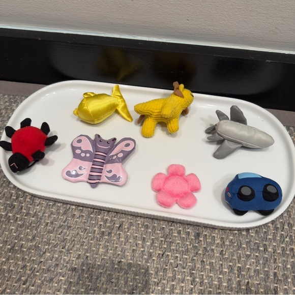 Colorful Animal and Vehicle Mini Baby Toy Set Of 7 - Picture 2 of 3